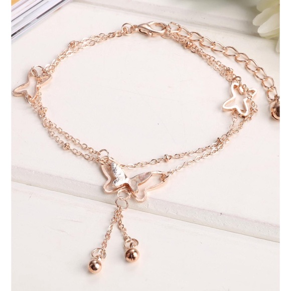 Butterfly ankle bracelet - Picture 4 of 6